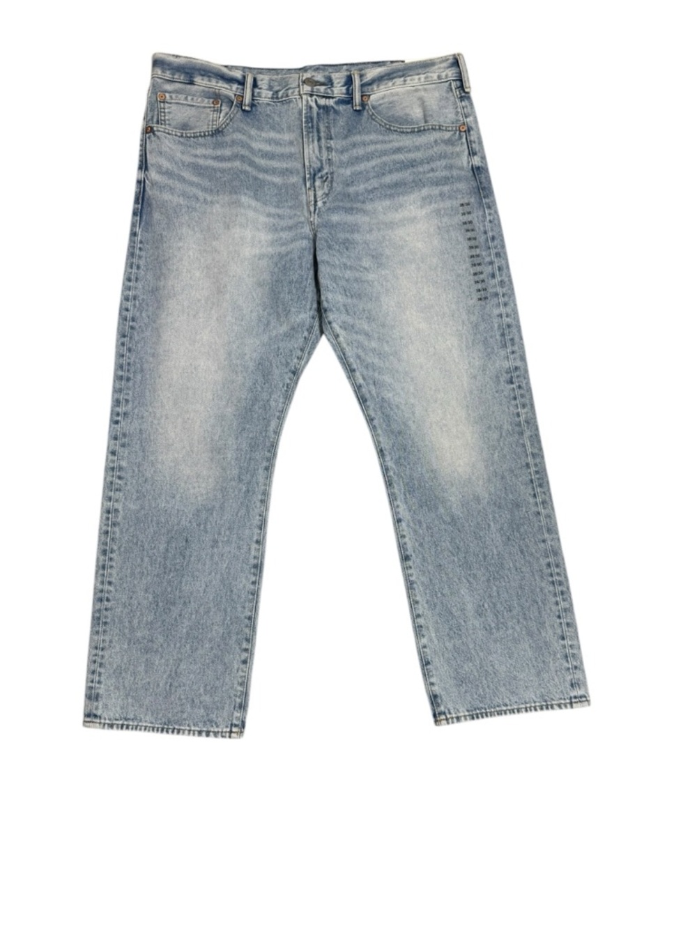 American Eagle Men's Relaxed Straight Jeans 38x30 Light Wash 100% Cotton NWT - Picture 2 of 6